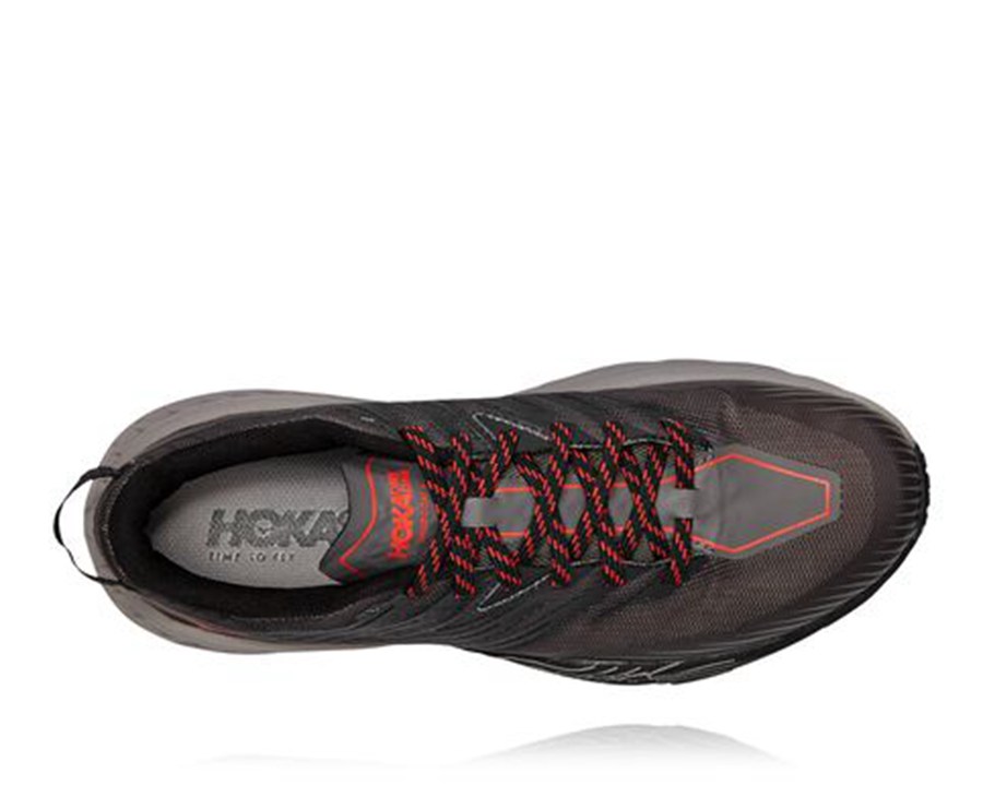 Hoka One One Trailove Tenisky Panske Čierne - Speedgoat 4 - 50137-TDCW